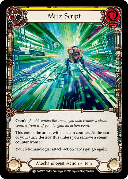 MHz Script [EVO097] (Bright Lights)  Rainbow Foil | Good Games Morley