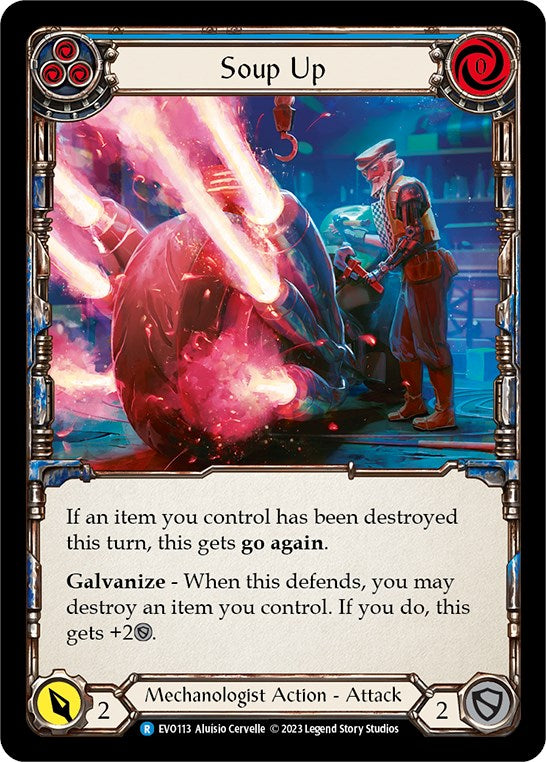 Soup Up (Blue) [EVO113] (Bright Lights)  Rainbow Foil | Good Games Morley
