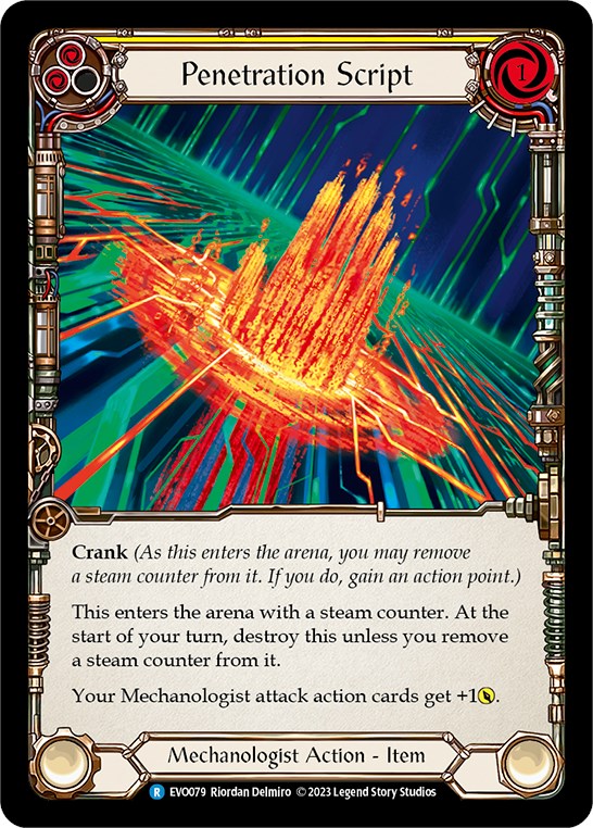 Penetration Script [EVO079] (Bright Lights)  Rainbow Foil | Good Games Morley