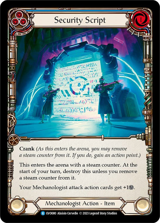 Security Script [EVO080] (Bright Lights)  Rainbow Foil | Good Games Morley