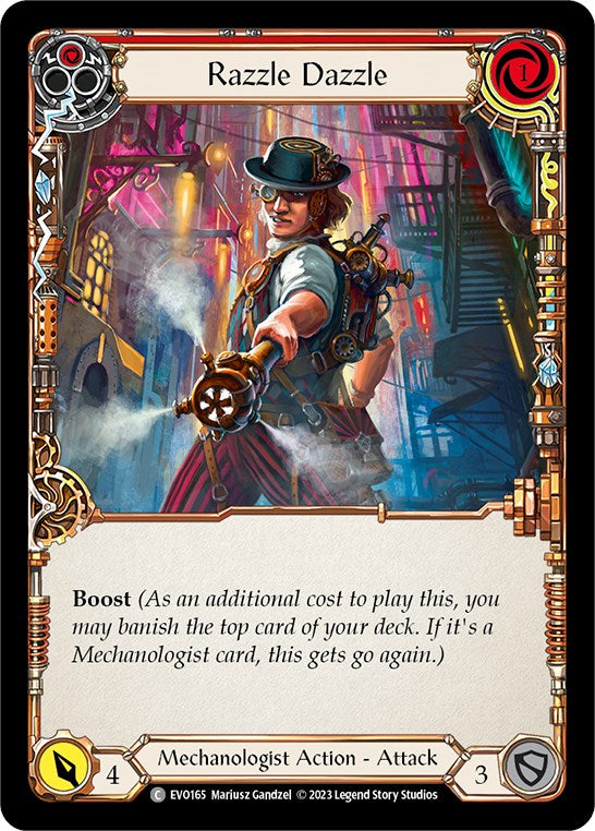 Razzle Dazzle (Red) [EVO165] (Bright Lights)  Rainbow Foil | Good Games Morley