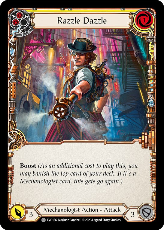 Razzle Dazzle (Yellow) [EVO166] (Bright Lights)  Rainbow Foil | Good Games Morley