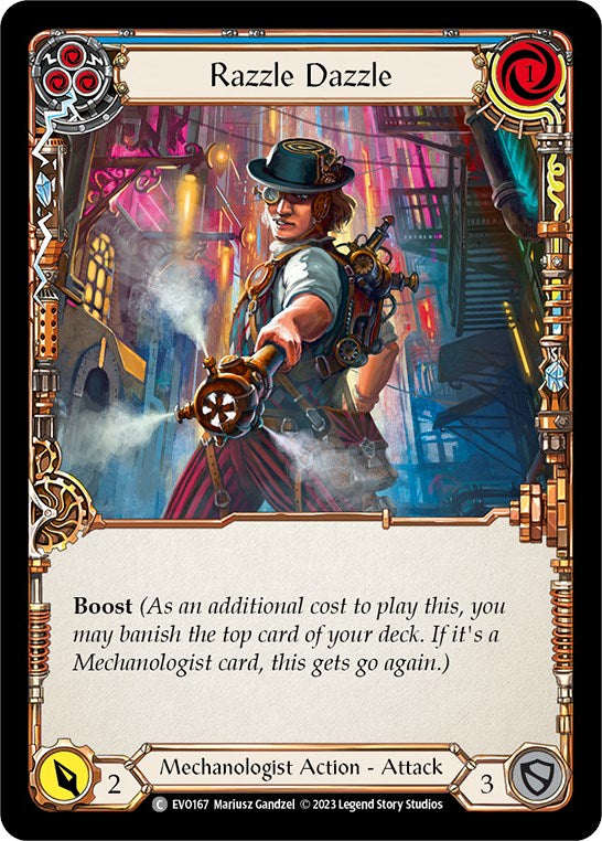Razzle Dazzle (Blue) [EVO167] (Bright Lights)  Rainbow Foil | Good Games Morley