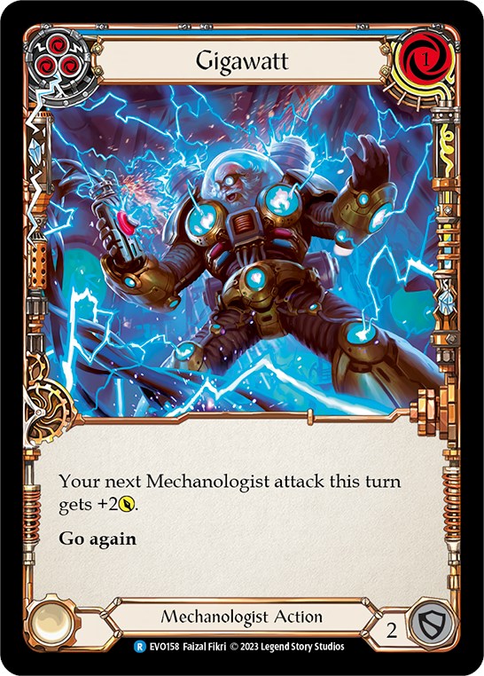 Gigawatt (Blue) [EVO158] (Bright Lights)  Rainbow Foil | Good Games Morley