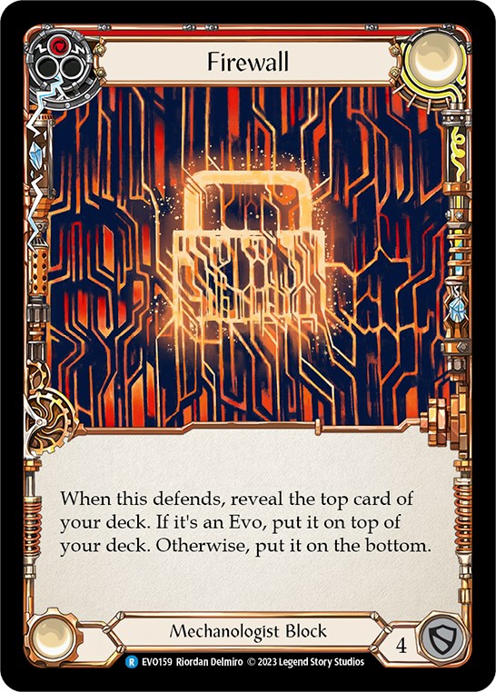 Firewall (Red) [EVO159] (Bright Lights)  Rainbow Foil | Good Games Morley