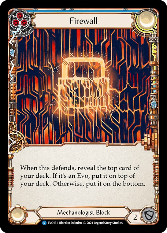 Firewall (Blue) [EVO161] (Bright Lights)  Rainbow Foil | Good Games Morley
