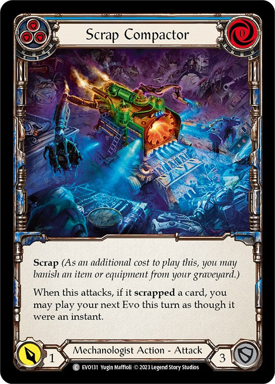 Scrap Compactor (Blue) [EVO131] (Bright Lights)  Rainbow Foil | Good Games Morley