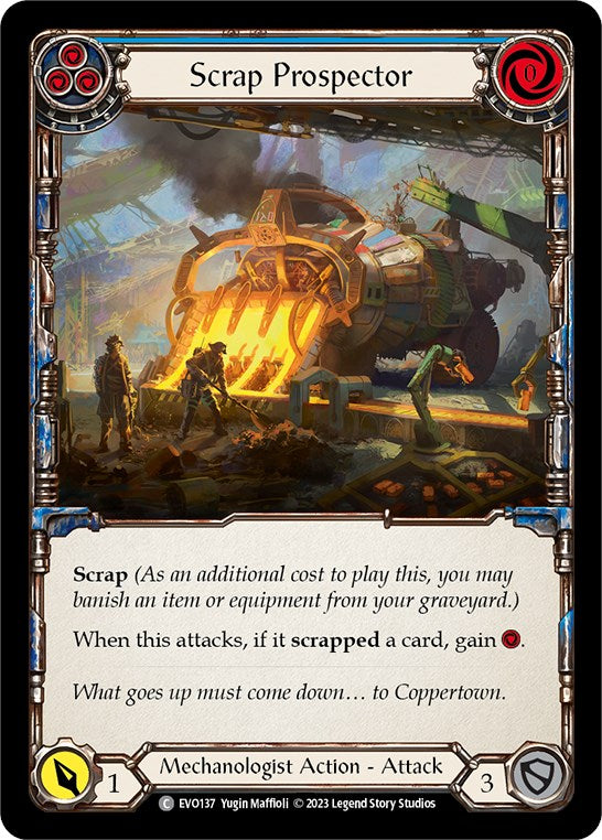 Scrap Prospector (Blue) [EVO137] (Bright Lights)  Rainbow Foil | Good Games Morley