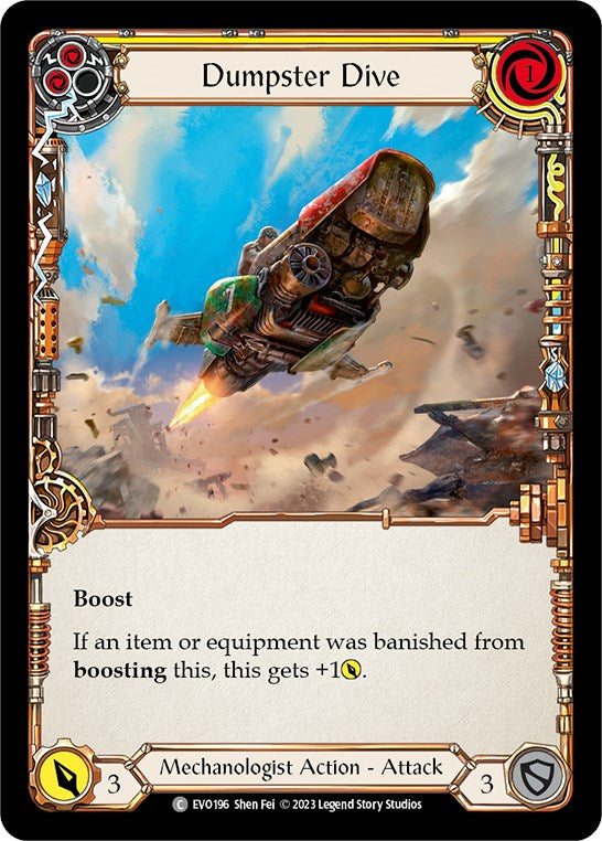 Dumpster Dive (Yellow) [EVO196] (Bright Lights)  Rainbow Foil | Good Games Morley