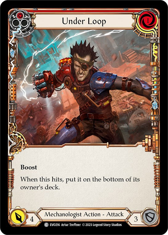 Under Loop (Red) [EVO216] (Bright Lights)  Rainbow Foil | Good Games Morley
