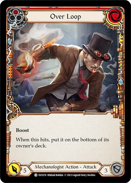 Over Loop (Red) [EVO219] (Bright Lights)  Rainbow Foil | Good Games Morley