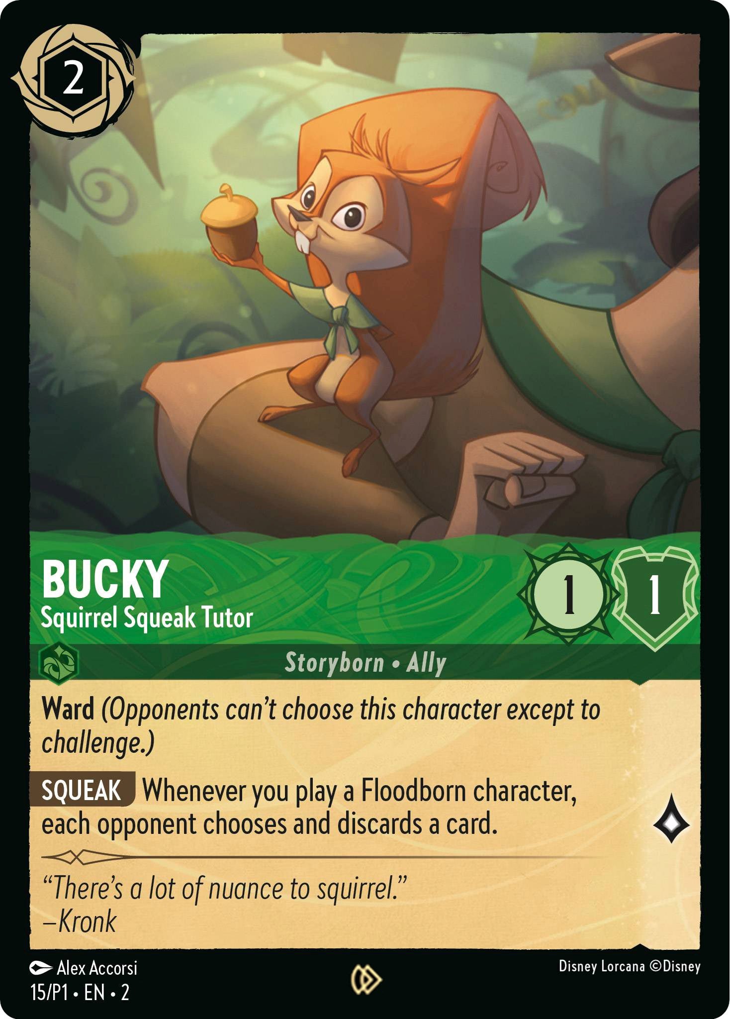 Bucky - Squirrel Squeak Tutor (15) [Promo Cards] | Good Games Morley