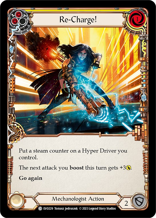 Re-Charge! (Yellow) [EVO229] (Bright Lights)  Rainbow Foil | Good Games Morley