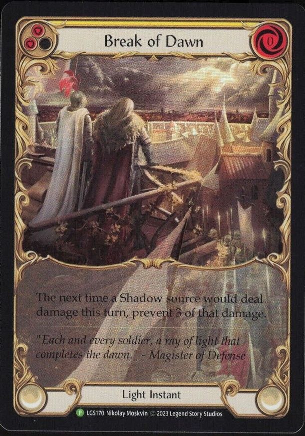 Break of Dawn (Yellow) [LGS170] (Promo)  Rainbow Foil | Good Games Morley