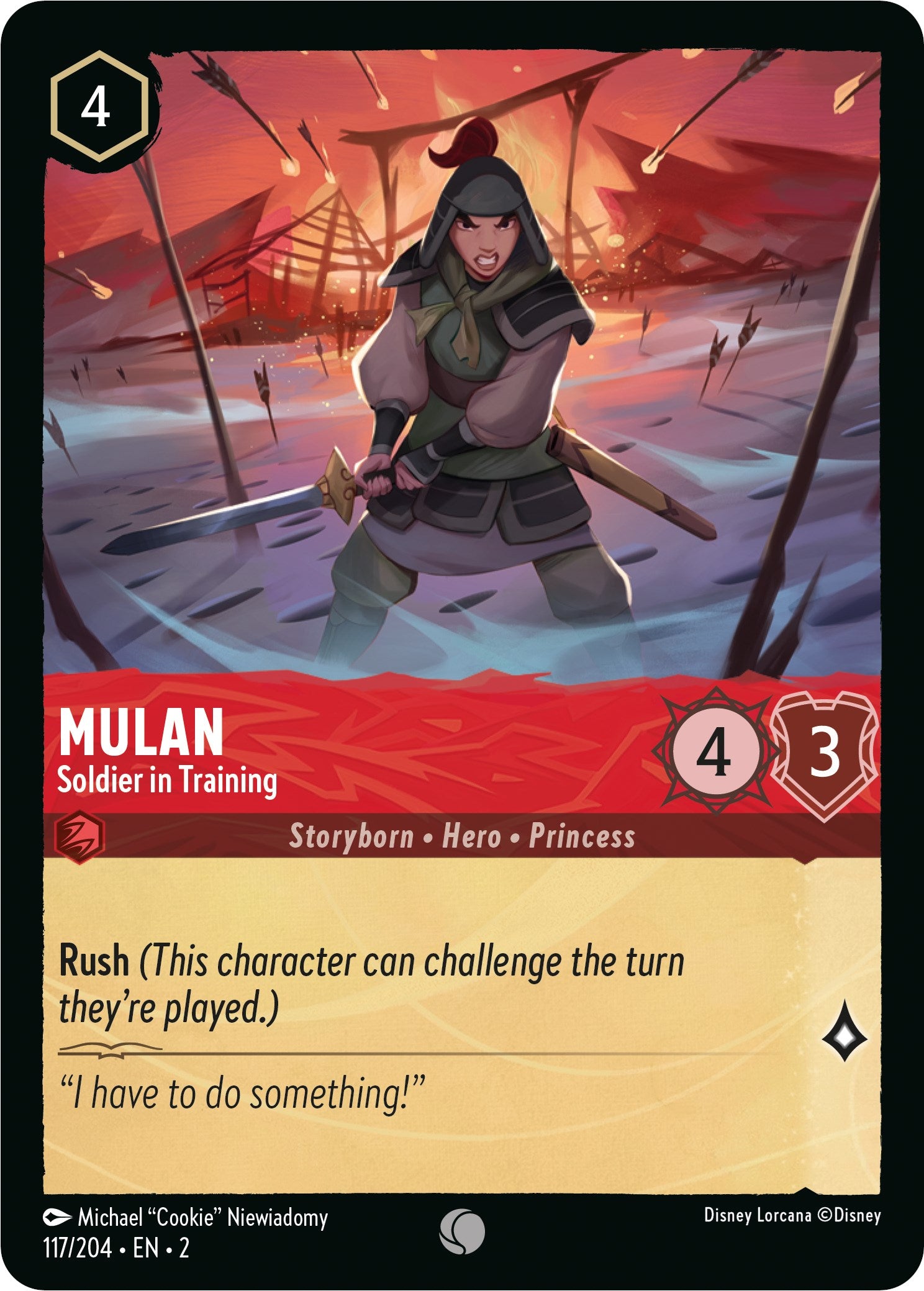 Mulan - Soldier in Training (117/204) [Rise of the Floodborn] | Good Games Morley