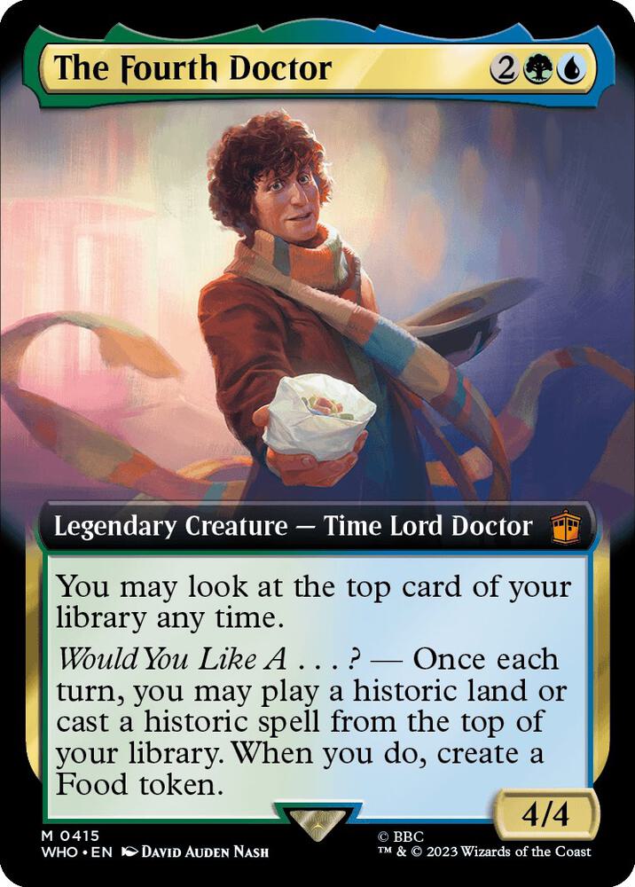 The Fourth Doctor 415/331 (Universes Beyond: Doctor Who)  - Extended Art Foil | Good Games Morley