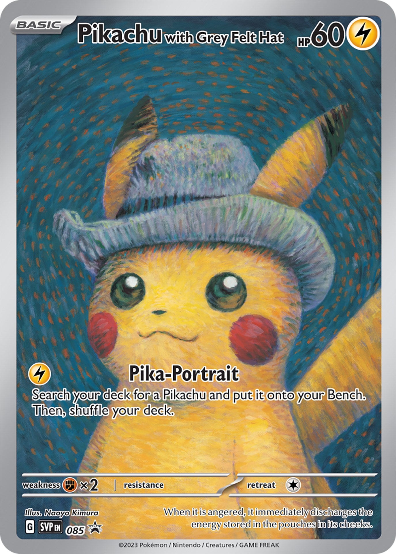 Pikachu with Grey Felt Hat (085) [Scarlet & Violet: Black Star Promos] | Good Games Morley