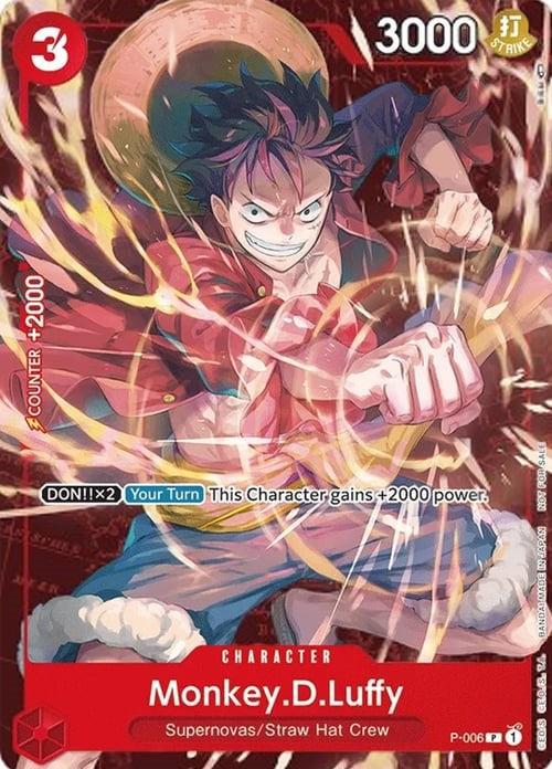 Monkey.D.Luffy (P-006) (Retail Promo) [One Piece Promotion Cards] | Good Games Morley