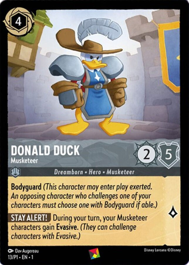 Donald Duck - Musketeer (13/P1) [Promo Cards] | Good Games Morley