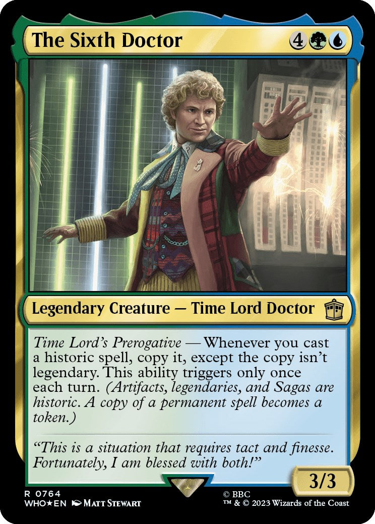 The Sixth Doctor (Surge Foil) [Doctor Who] | Good Games Morley