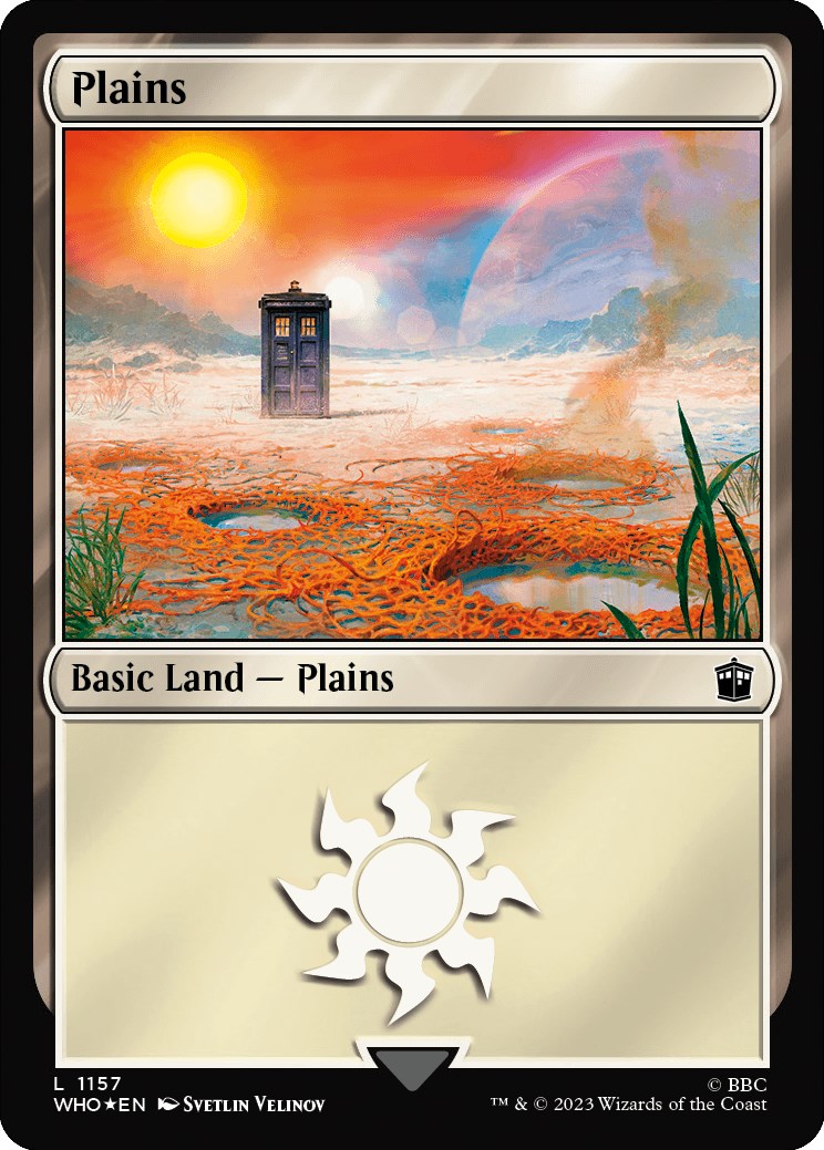 Plains (1157) (Surge Foil) [Doctor Who] | Good Games Morley