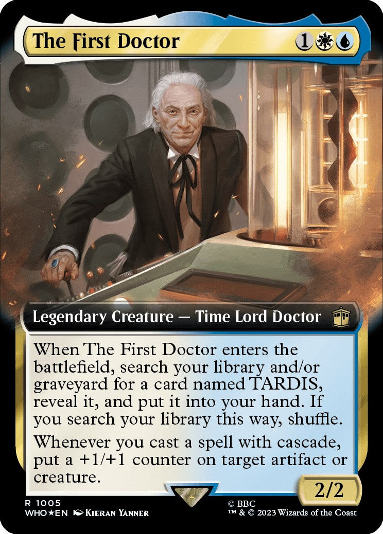 The First Doctor (Extended Art) (Surge Foil) [Doctor Who] | Good Games Morley