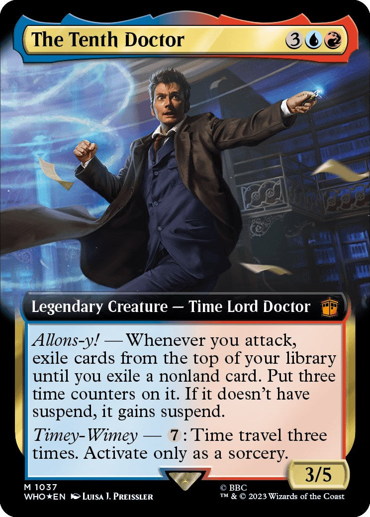 The Tenth Doctor (Extended Art) (Surge Foil) [Doctor Who] | Good Games Morley
