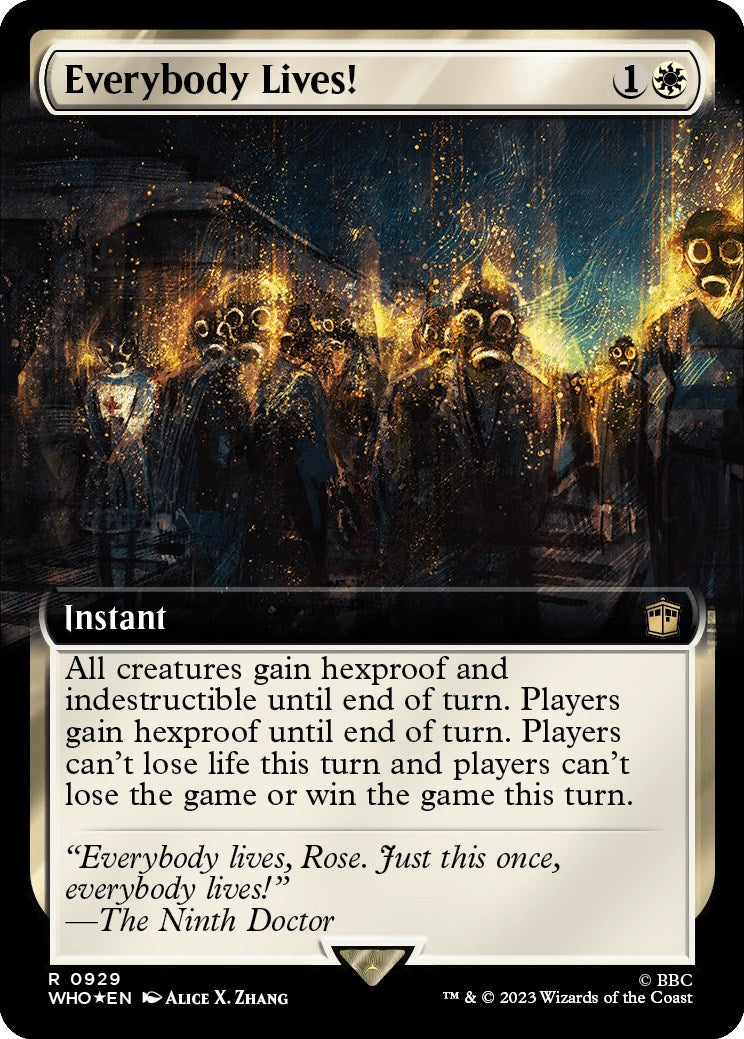 Everybody Lives! (Extended Art) (Surge Foil) [Doctor Who] | Good Games Morley