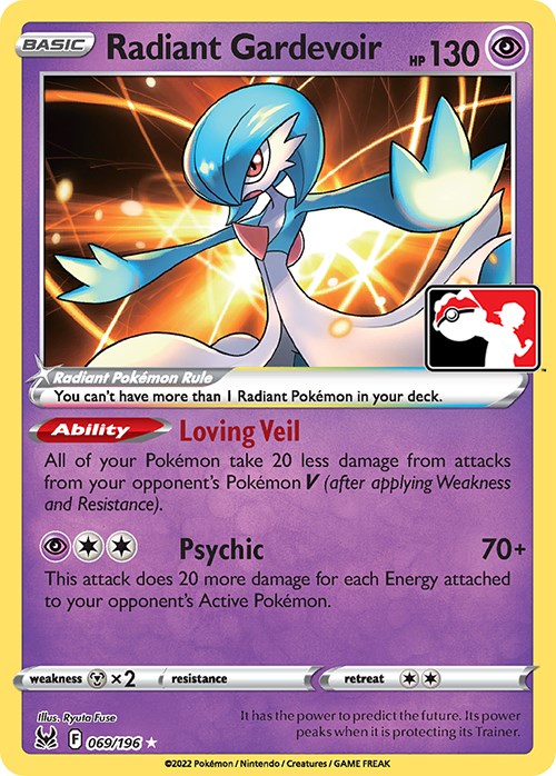 Radiant Gardevoir (069/196) [Prize Pack Series Three] | Good Games Morley