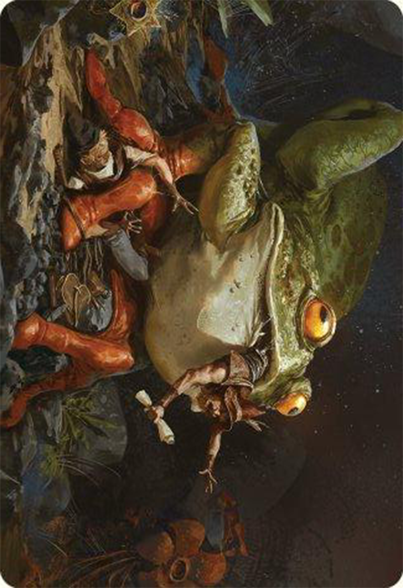 Rampant Frogantua Art Card [Modern Horizons 3 Art Series] | Good Games Morley