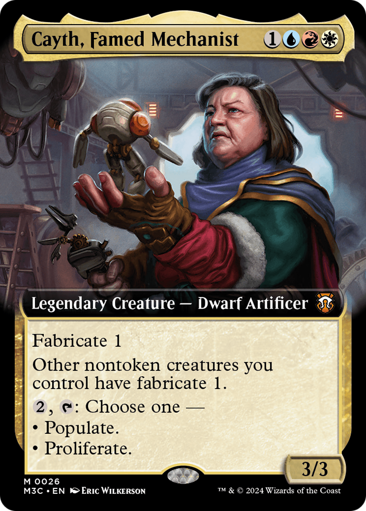 Cayth, Famed Mechanist (Extended Art) [Modern Horizons 3 Commander] | Good Games Morley