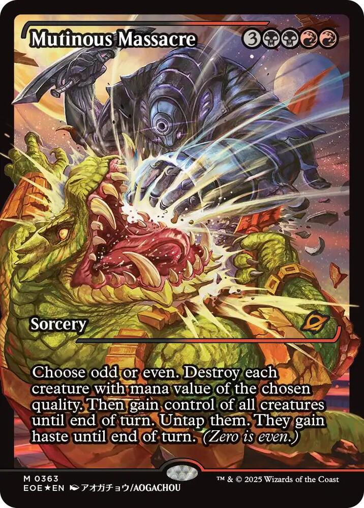Mutinous Massacre 363/276 (Edge of Eternities)  - Showcase Foil | Good Games Morley