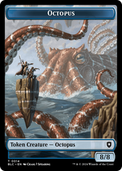 Octopus // Rabbit Double-Sided Token [Bloomburrow Commander Tokens] | Good Games Morley