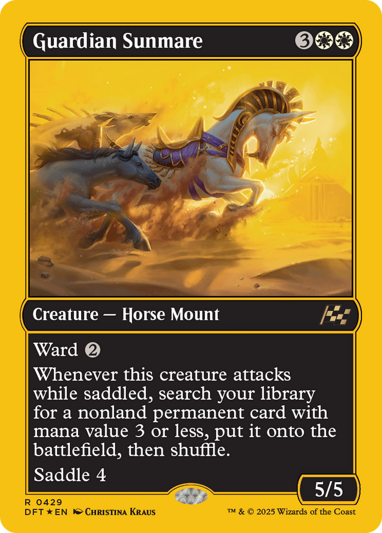 Guardian Sunmare (First-Place Foil) [Aetherdrift] | Good Games Morley