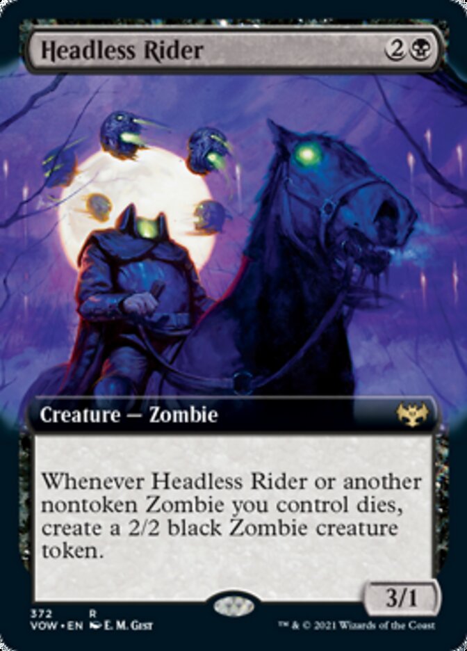 Headless Rider (Extended Art) [Innistrad: Crimson Vow] | Good Games Morley