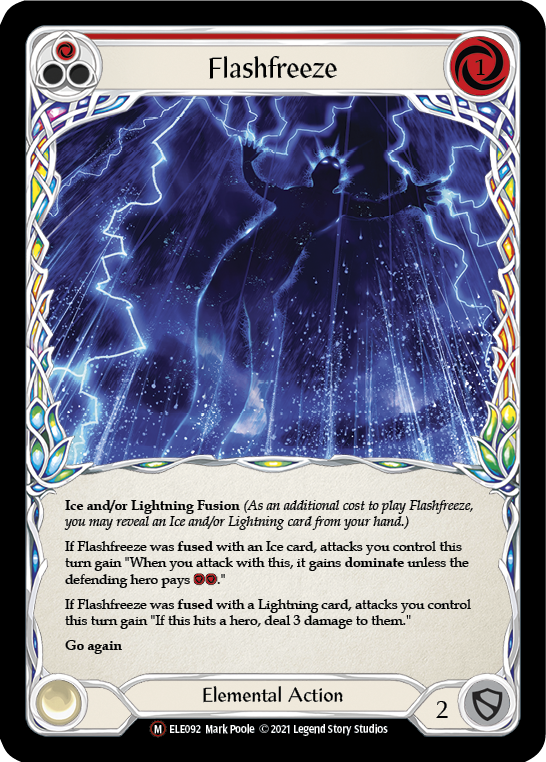 Flashfreeze [U-ELE092] (Tales of Aria Unlimited)  Unlimited Rainbow Foil | Good Games Morley