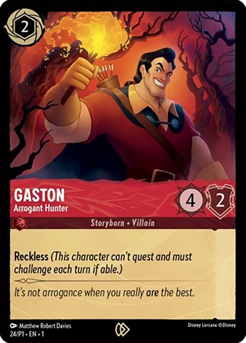 Gaston - Arrogant Hunter (24) [Promo Cards] | Good Games Morley