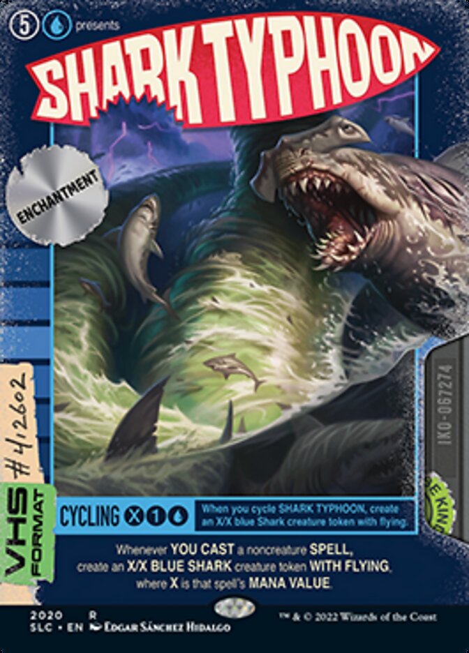 Shark Typhoon (Borderless Alternate Art) [Secret Lair Countdown Kit] | Good Games Morley