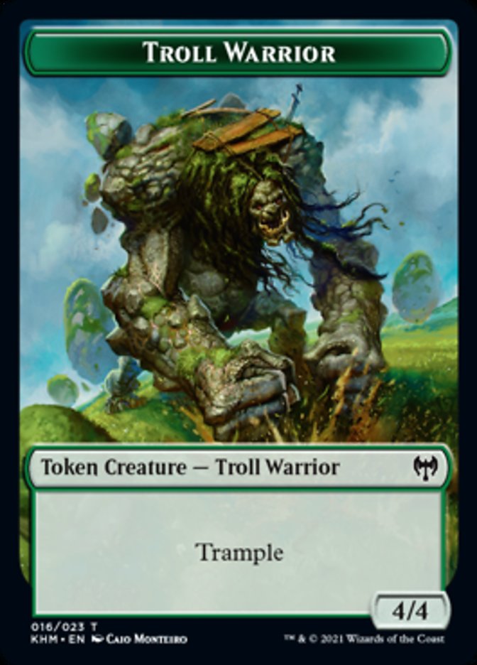 Troll Warrior Token [Kaldheim Tokens] | Good Games Morley