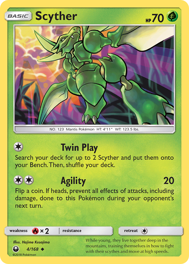 Scyther (4/168) [Sun & Moon: Celestial Storm] | Good Games Morley
