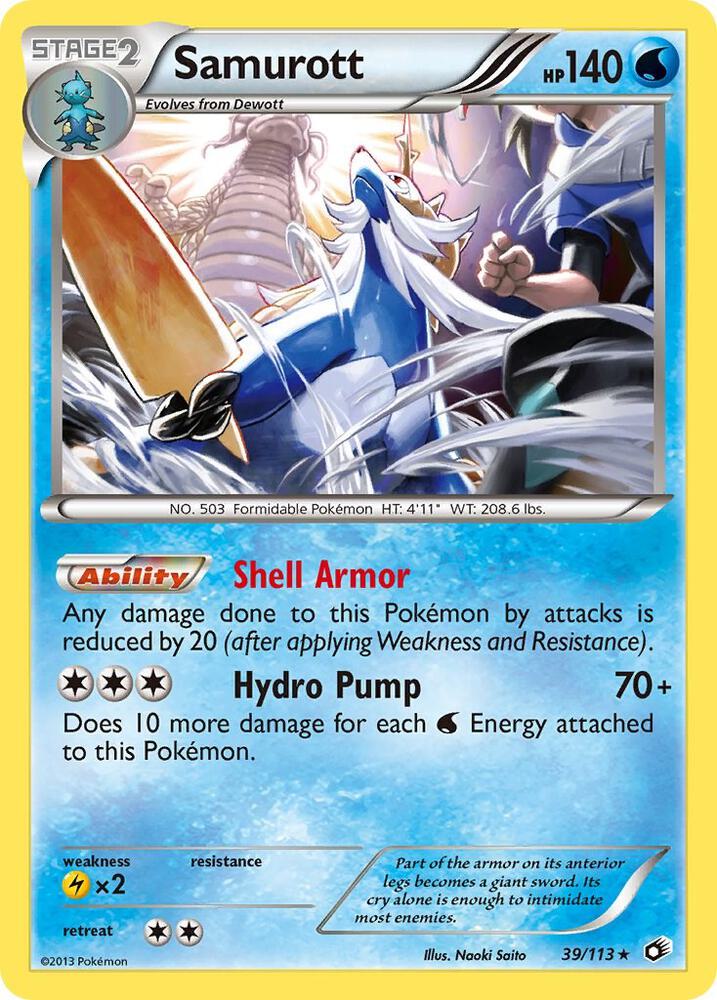 Samurott 39/113 (Legendary Treasures)  - Holofoil | Good Games Morley