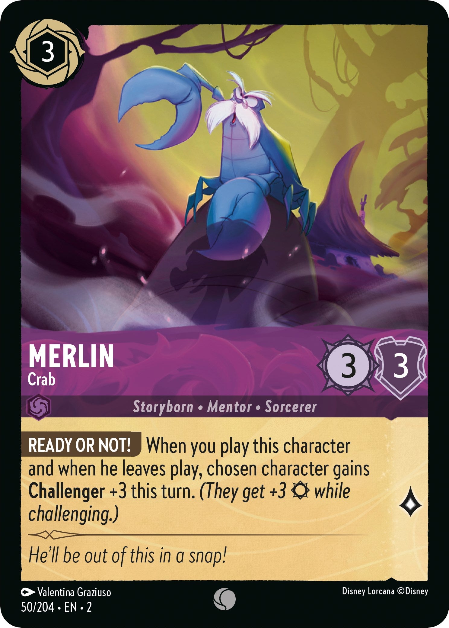 Merlin - Crab (50/204) [Rise of the Floodborn] | Good Games Morley
