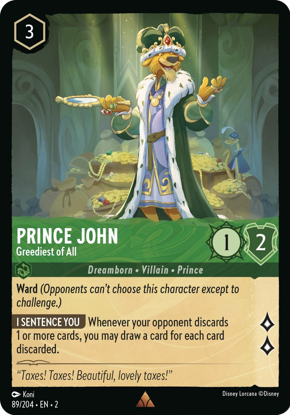 Prince John - Greediest of All (89/204) [Rise of the Floodborn] | Good Games Morley