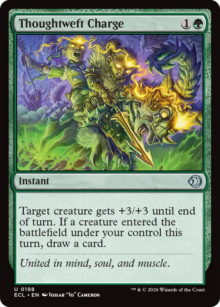 Thoughtweft Charge [Lorwyn Eclipsed] | Good Games Morley