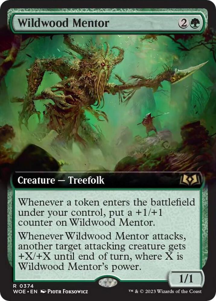 Wildwood Mentor 374/276 (Wilds of Eldraine)  - Extended Art | Good Games Morley