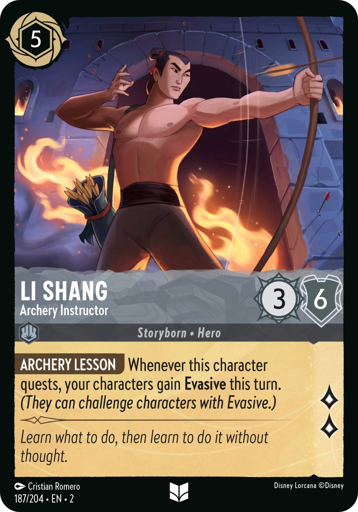 Li Shang - Archery Instructor (187/204) [Rise of the Floodborn] | Good Games Morley