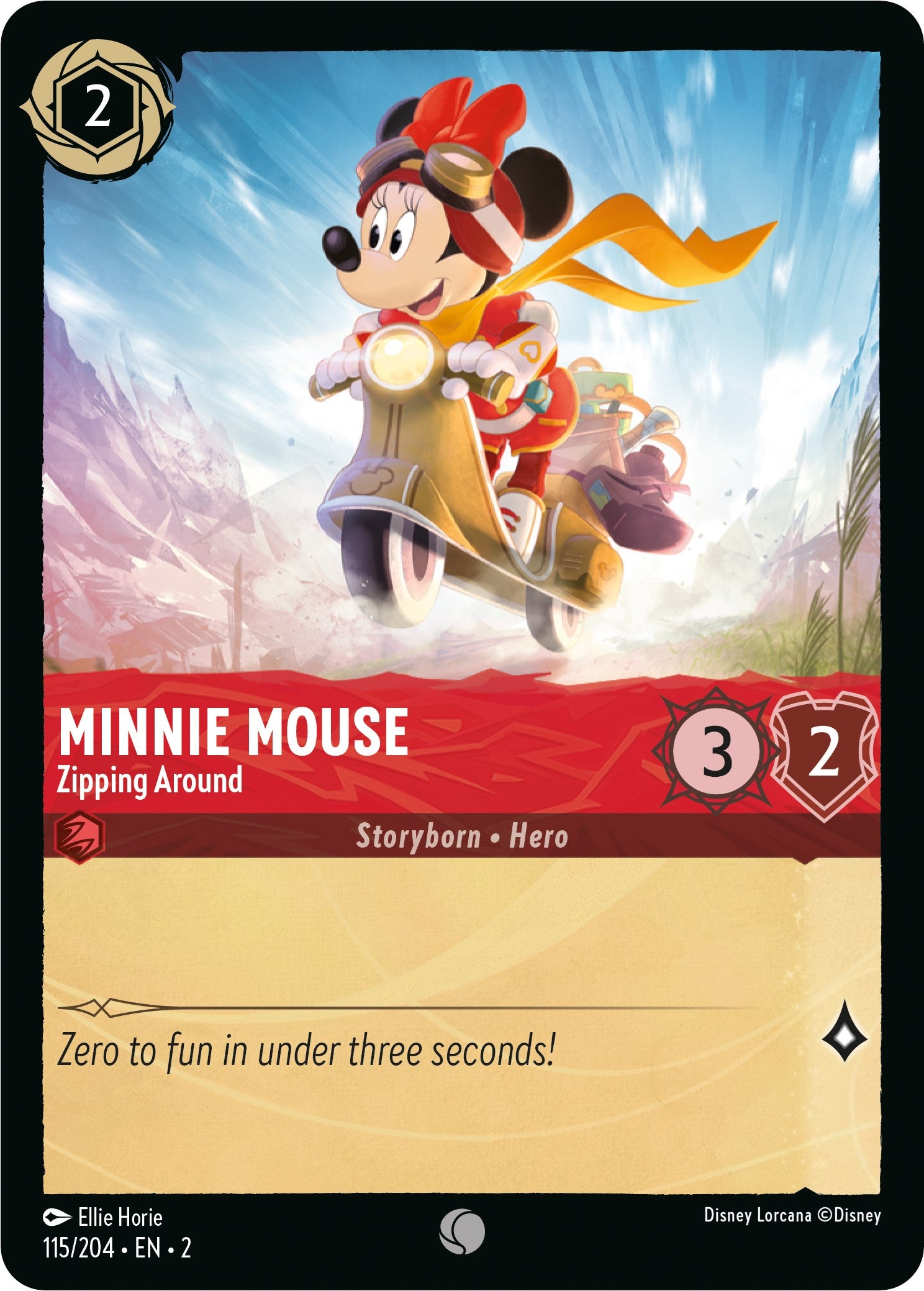 Minnie Mouse - Zipping Around (115/204) [Rise of the Floodborn] | Good Games Morley