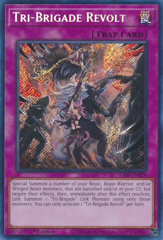 Tri-Brigade Revolt [RA01-EN079] Secret Rare | Good Games Morley