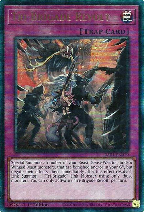 Tri-Brigade Revolt [RA01-EN079] Prismatic Ultimate Rare | Good Games Morley