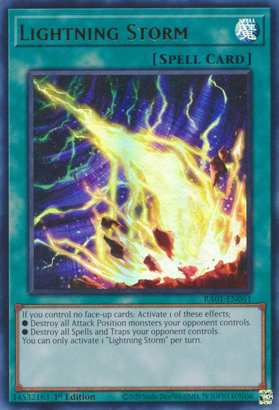 Lightning Storm [RA01-EN061] Ultra Rare | Good Games Morley